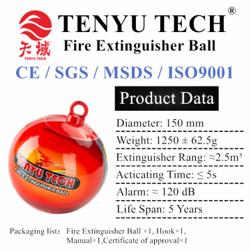 Household fire extinguisher ball with Stand