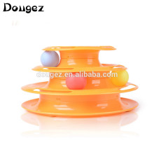 Hot sale! in stocked Newest Plastic Cat Tower of Tracks Cat Ball Toy ,,cat amusement plate with ball,