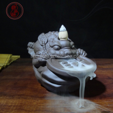 Ceramic Backflow Incense Burner with Desktop Decor - Toad Design