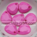 Perles de feuille de pétale acrylique opaques les plus vendues avec trou de goutte