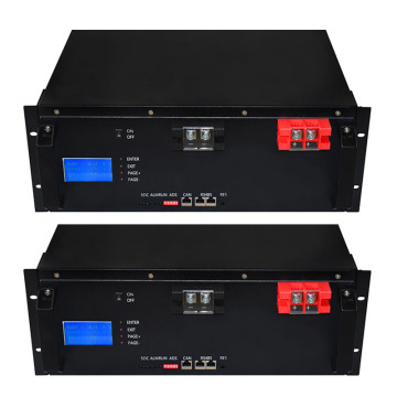 Custom Rack-Mounted Rechargeable Solar Lithium-ion (LiFePO4) Battery Packs