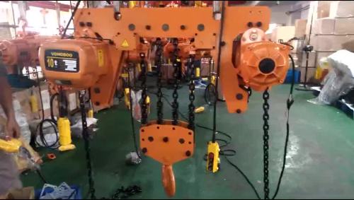 Fixed type 1 ton electric chain hoist with hook