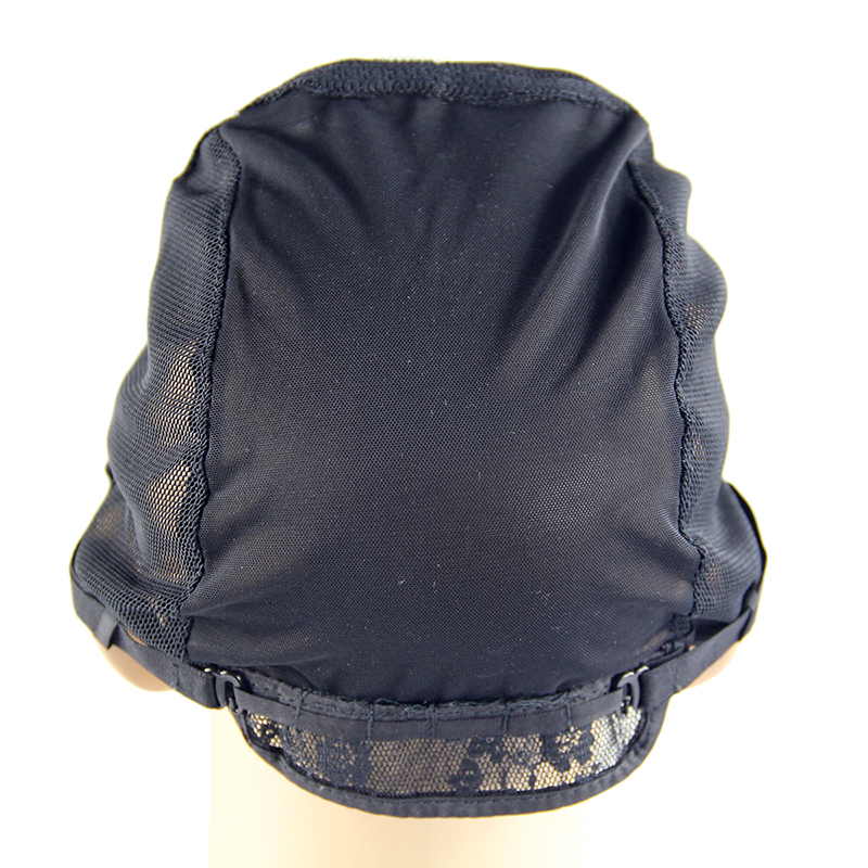 Stock Women Black Ventilate Plastic Elastic mesh wig caps, dome mesh wig cap, wig cap adjustable straps