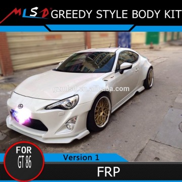 High Quality Perfect Fitment Fiber Glass FRP Greedy Style Body Kit for Toyota GT86/BRZ