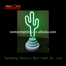 Custom battery/USB cactus neon table light