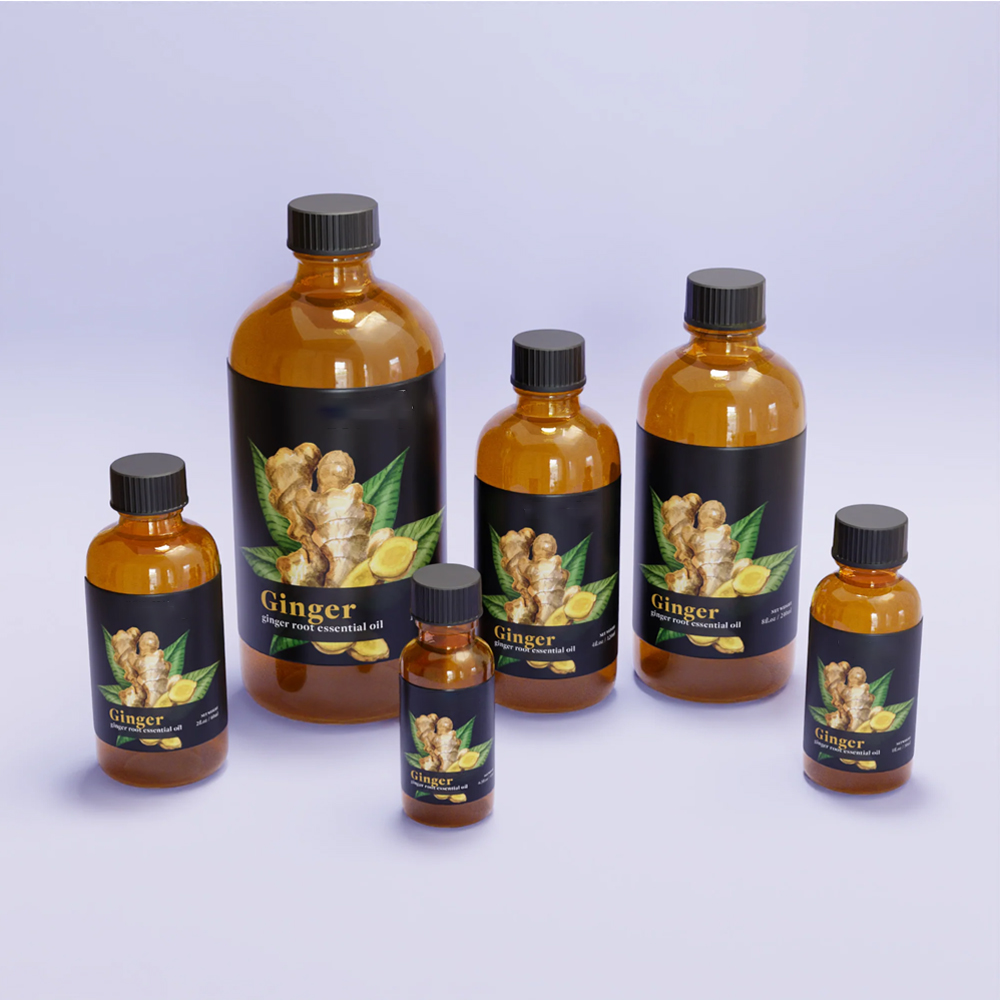 Huile essentielle 100% pure au gingembre pour les prix en vrac de massage