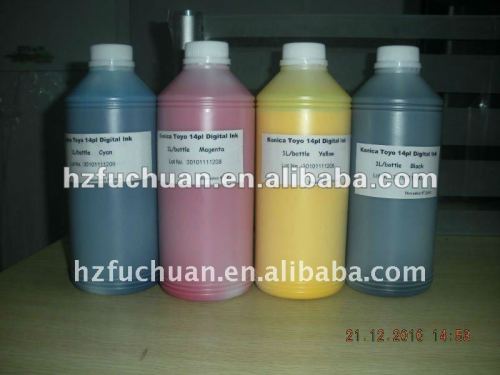 Toyo solvent ink for konica 512 print heads / toyo solvent ink for 14pl head