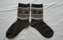 Argyle Cotton Wool Thick Warm Socks For Men With 22CM - 29C