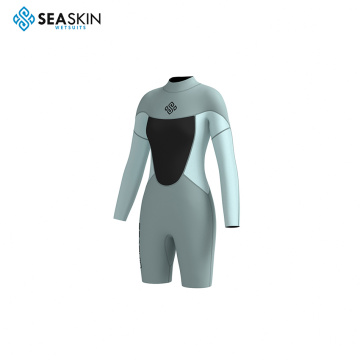 Seaskin 다이빙 서핑 레이디 긴 슬리브 스프링복 wetsuit