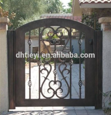 powder coated wrought iron single garden gate