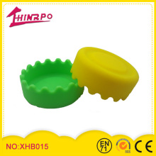 Custom Round outdoor Smoking Accessories waterproof silicone ashtray
