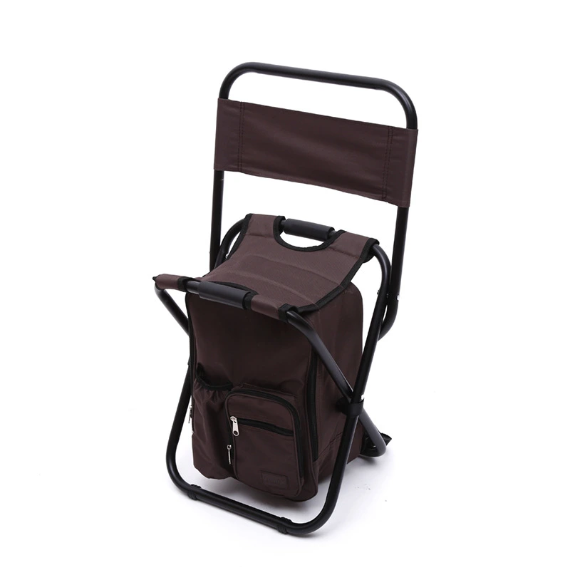 Folding Chair Double Shoulder Strap Can Back Ice Pack Chair Custom Fishing Stool Mountain Climbing Trip Portable Stool Fishing Chair Bag