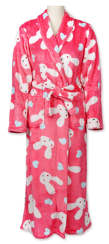 2015 new fashional flannel fleece bathrobe/100% microfibre
