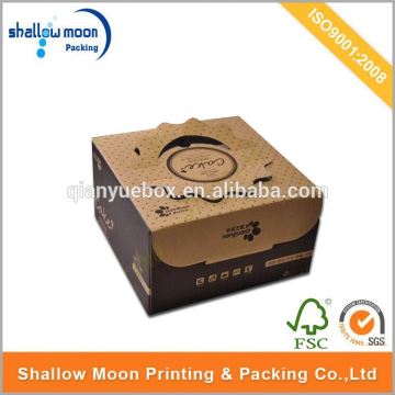 Wholesale high quality paper cardboard birthday cake box