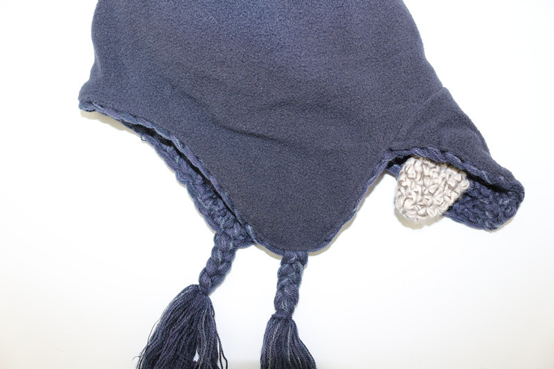 Double cute dinosaur baby knit wool hat (4)
