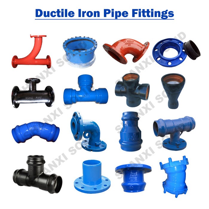 Ductile Iron Tyton Joint Pipe Fittings Double Socket 90 Degree Bend