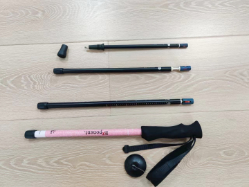 Trekking Pole 4 Section Alpenstock Hiking Stick