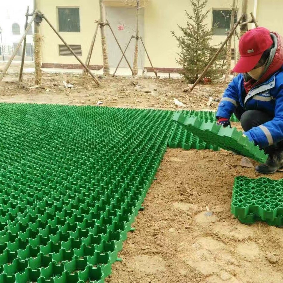 طريق تثبيت التربة على شبكة الحشائش HDPE Geocell