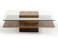 Tables basses contemporaines table basse en noix