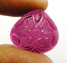 Natural Pink Tourmaline Heart shape Carving Gemstone