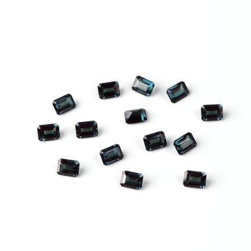 Purple Lab Alexandrite Emerald Cut Loose Gemstone