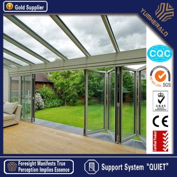 Double Glazed CE/AS2047 Certificate Good Quality Aluminum Folding Glass Door