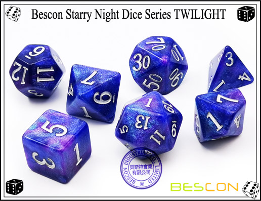 Sternennachtwürfel-14 Starry Night Dice-14