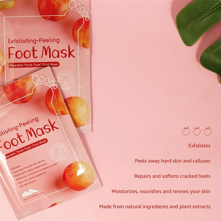 Wholesale Custom Personal Care Moisturizing Exfoliating Foot Mask