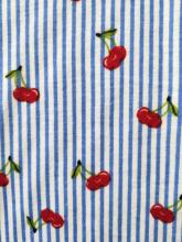 Poly Print  Jerey With Stripe