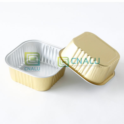 Square Aluminium Foil Wet Pet Food Tray