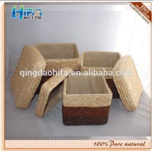 HIFA Straw Storage Box Wheat Straw Gifts Basket
