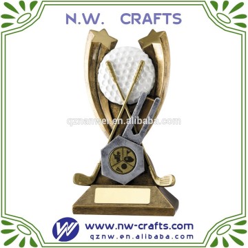 Polyresin golf trophy