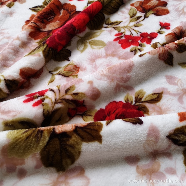 100%Polyester Different Types Of Flannel Coral Velvet Fabric