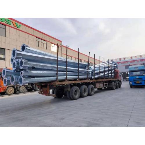 Hot sale Street light pole factory cheap price galvanized street light steel pole 4m 6m 10m 12m