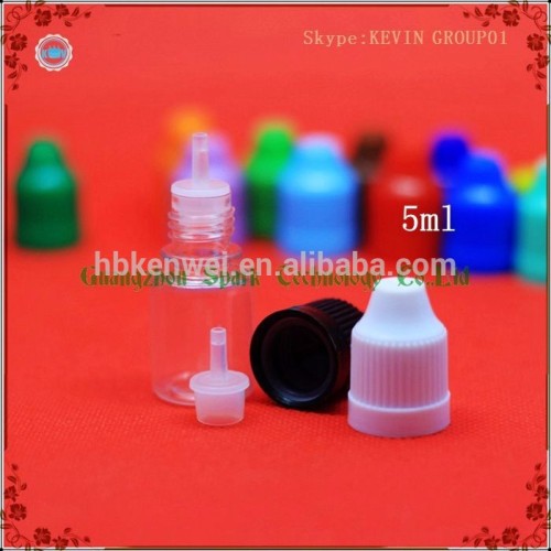 5ml PET dropper bottle childproof 5ml PET childproof cap plastic bottle 5ml pet bottle