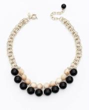 Chunky Gold Plated Necklace With Bead