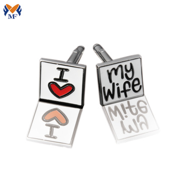 High quality base metal cufflink gift set