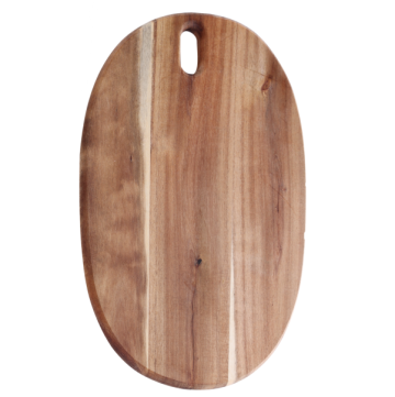 Oval shape cutting board acacia wood