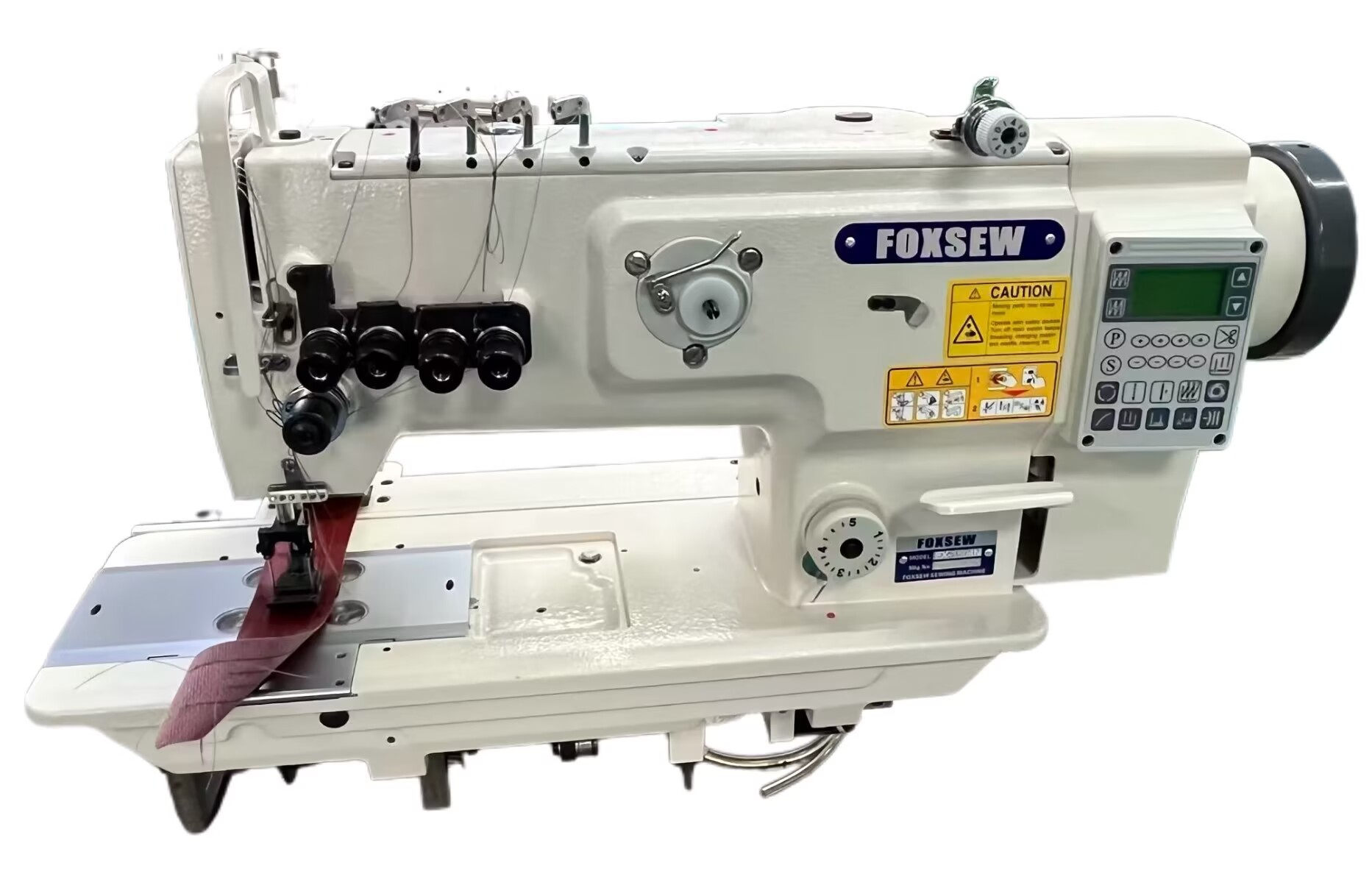 Mesin Jahit Lockstitch 4 Jarum dengan Penarik 4-Needle Lockstitch Sewing Machine with Puller