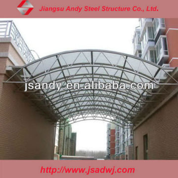 steel structure space frame rainshed