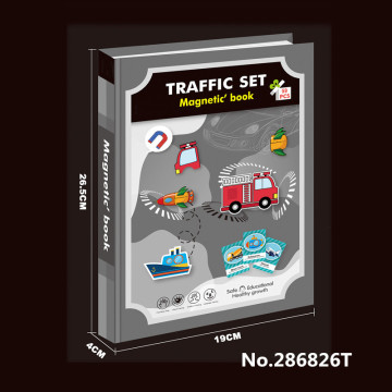 Magnetic Puzzle Traffic Facilities Toys for Kids