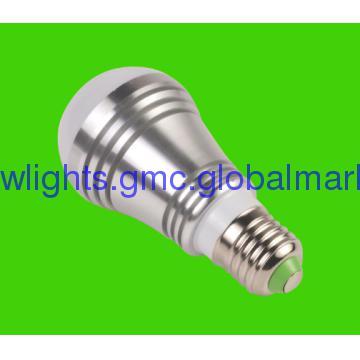 Silver shape 5W die-casted aluminum LED bulb