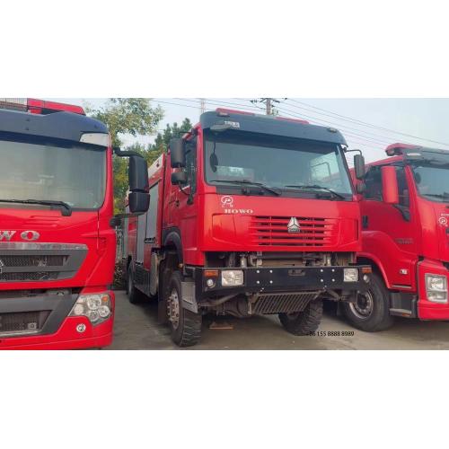 Howo Double Row Off-road grande caminhão de bombeiros