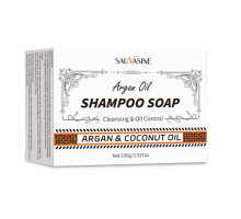 Argan Oil Shampoo and Conditioner Soap Bar with Coconut Oil for Deep Cleansing and Oil Control
