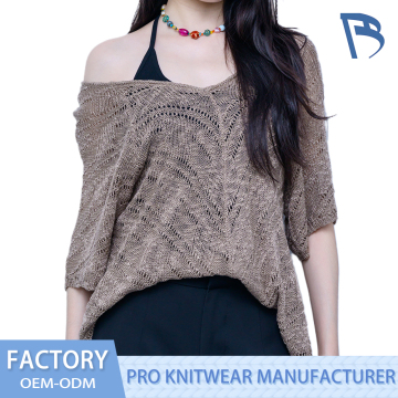 Soft Women's Half Breasted Sweater 60