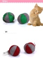 Factory Spot Two Color Mesh Cat Toy Ball