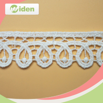 Wholesale embroidery lace curtain fabric thin lace trimming