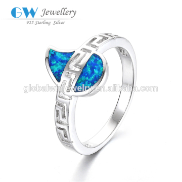 Religious Opal Silver Ring Wholesale 925 Italian Silver Ring