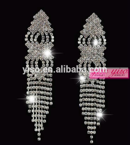 multiple traditional silver chain silver big beautiful earring