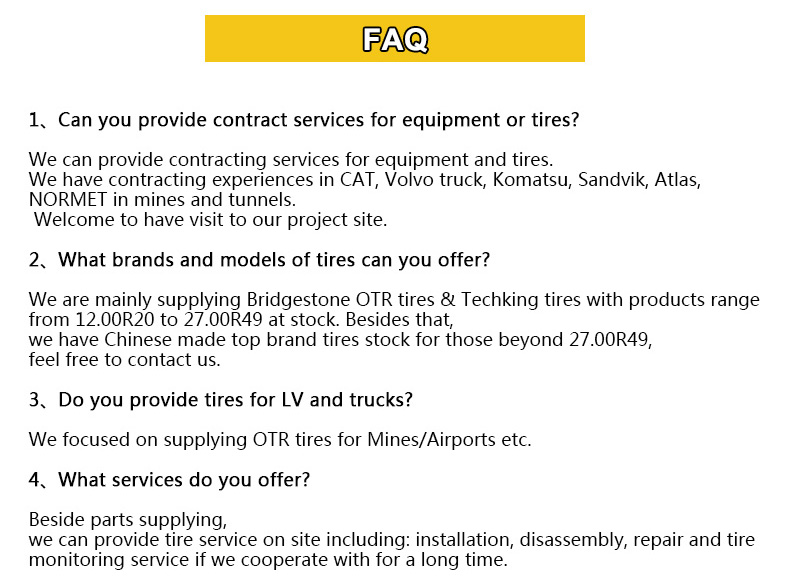 Original genuíno de alta qualidade \ 26.5r25 vsnt \ para pneu OTR de borracha Bridgestone